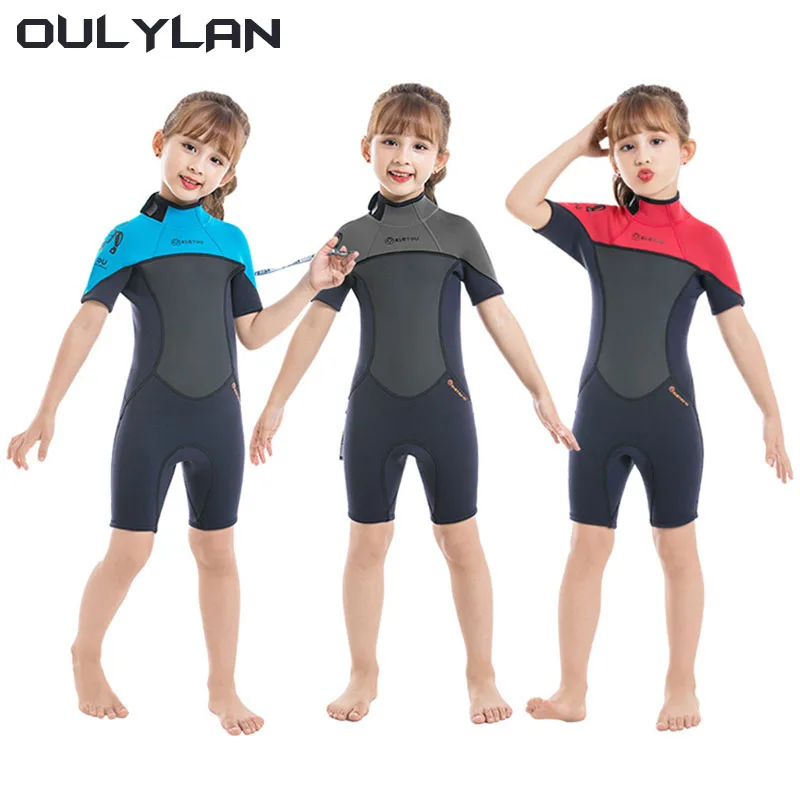 Onderwater Badkleding Pakken Jeugd Zwemset Thermisch Shorty Badpak Kid Surf Neopreen Wetsuit Kinderen Duiken Pak Freediving