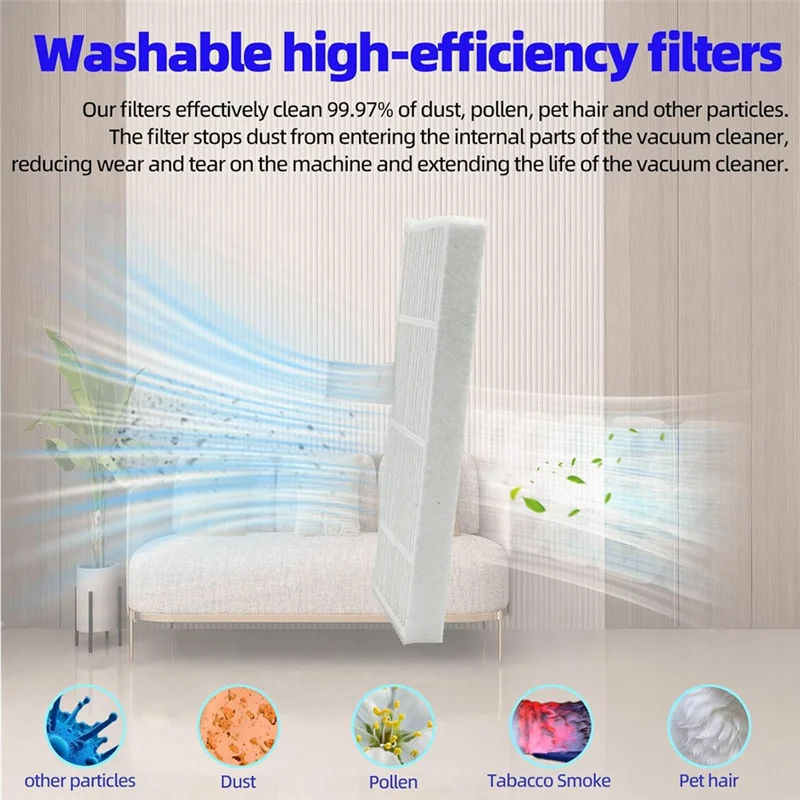 Набор аксессуаров ABRB для робота-пылесоса Eufy C20 Omni, роликовая щетка, боковые щетки, фильтры Hepa, накладка для швабры, мешки для пыли