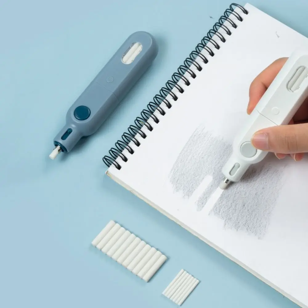 Creative Multicolor Electric Eraser Multi-function Plastic High Gloss Rubber Pen Sketch Kits Refill Erasers Stationery