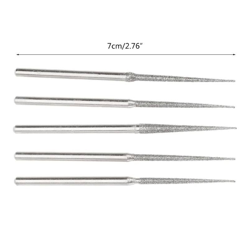 5PCS 3mm Schaft Schleifen Stangen Bur Nadel Gravur Carving Polieren Glas Stein Bohrer Schaft Schleifen Stangen