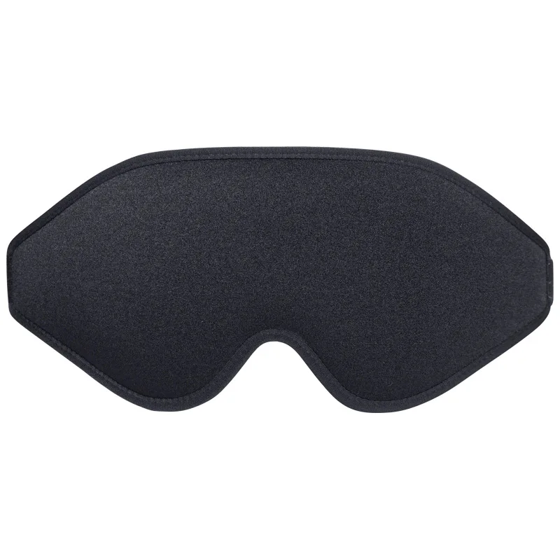 Mascarilla para ojos con extensión de pestañas 3D, mascarilla para dormir de seda negra, sonidos contorneados, mascarilla para ojos para extensiones de pestañas, memoria cómoda