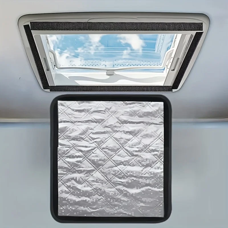 

1set Caravan Vent Cover Foldable Insulating Shade Roof Ventilation Heat Reflection 40.64cm for Campers Trailers Camper Motorhome