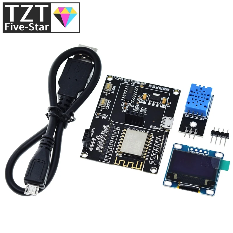 ESP8266 Weather Station DIY Kit IOT Starter Kits for Arduino with 0.96 OLED Display D1 MINI Wireless WIFI Bluetooth Module