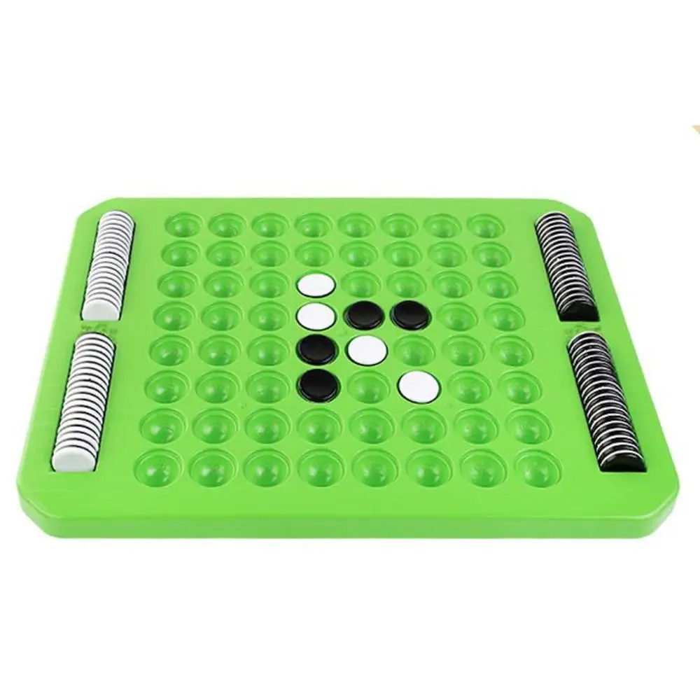 Tabletop Game Flip Black White Chess Board Touch Flip Portable Overturn Chess Parent-Child Interactive Montessori 2
