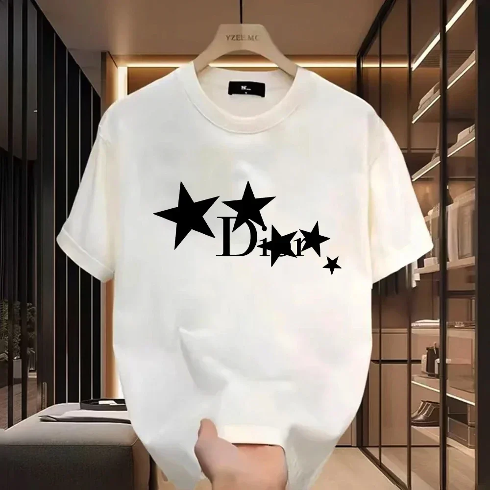 

Women Casual T-Shirt Harajuku Y2k Designer Ladies Luxury Tees Female Vintage Trendy Pullover T Shirts Women Clothing Y2k Summer