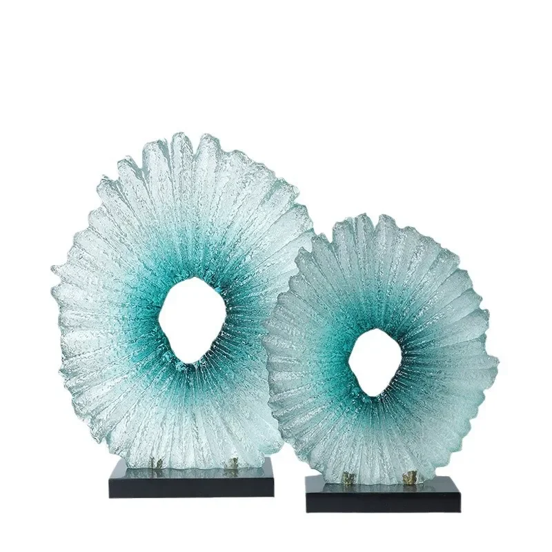 Modern minimalist creative transparent resin sculpture ornament model room