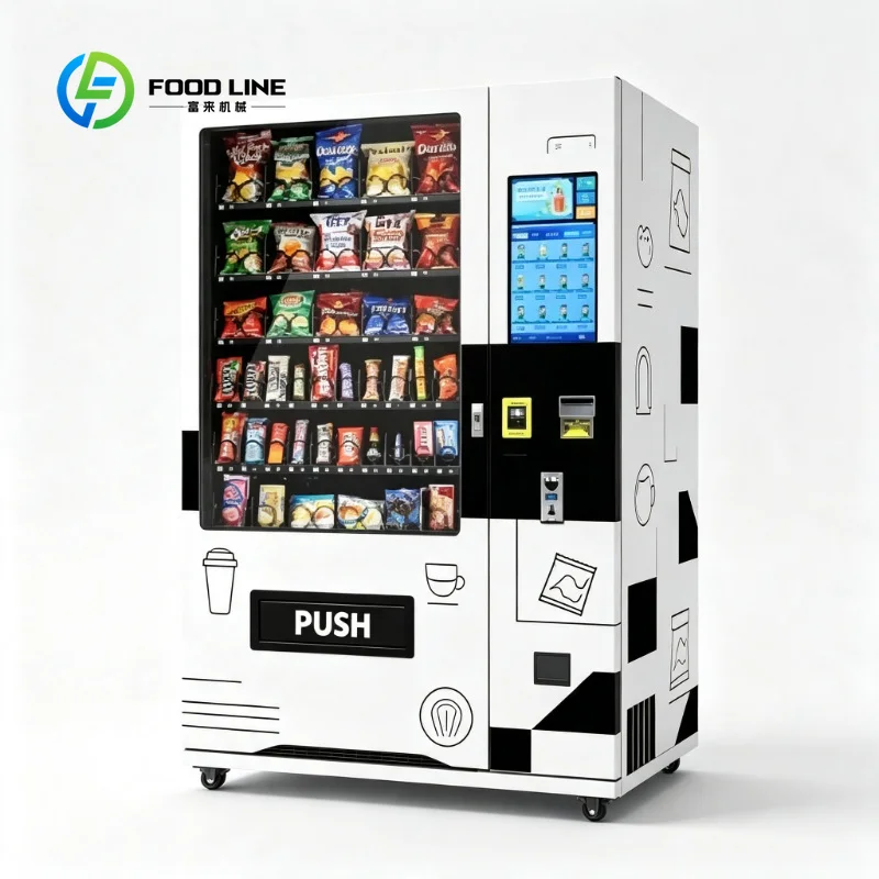 Elevator Delivery Vending Machine Hot Selling Merchandise Secure Banknote Coin Card Transaction For Snacks And Cold Drinks