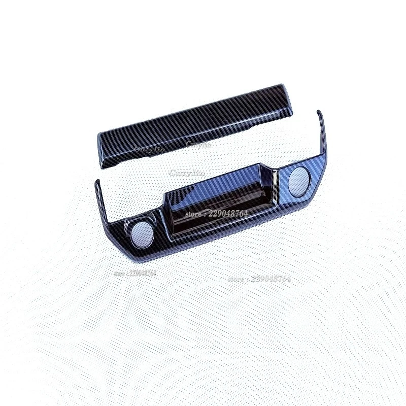 ABS Carbon Fiber For Chevrolet Colorado 2024 2025 Gear Shift Window Switch Control Gear Shift Panle Rearview Mirror Cover Trim