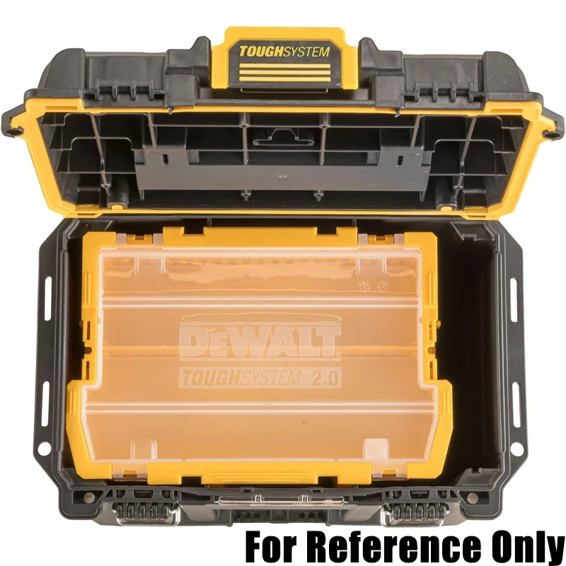 DEWALT DWST08035-1 TOUGHSYSTEM 2.0 Compact Durable Deep Toolbox Large Capacity Storage Space Waterproof Dustproof Toolbox