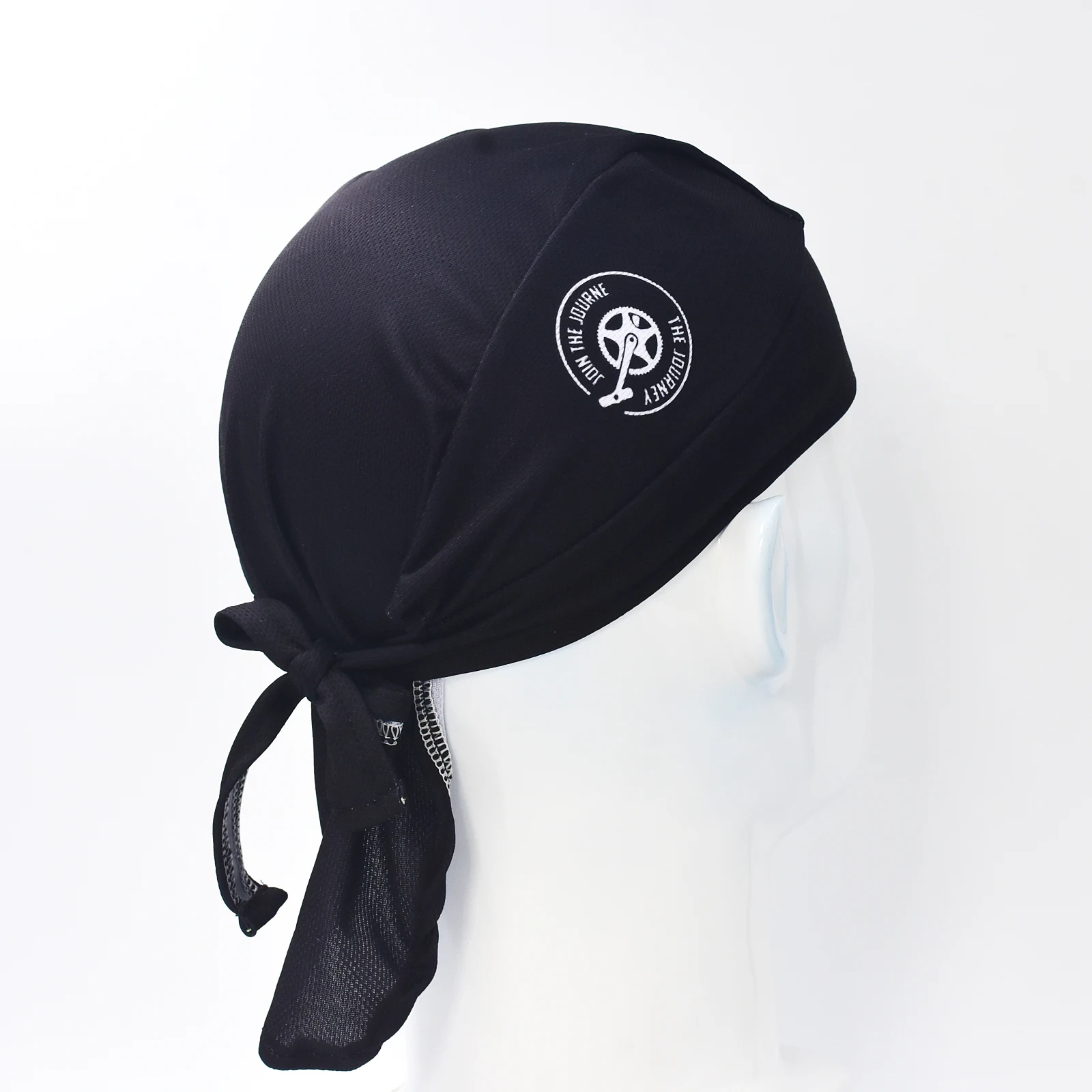 Hot Retro Men\'s Black Cycling Cap Headscarf Outdoor Sports Running Cycling Headscarf Breathable Quick-Dry
