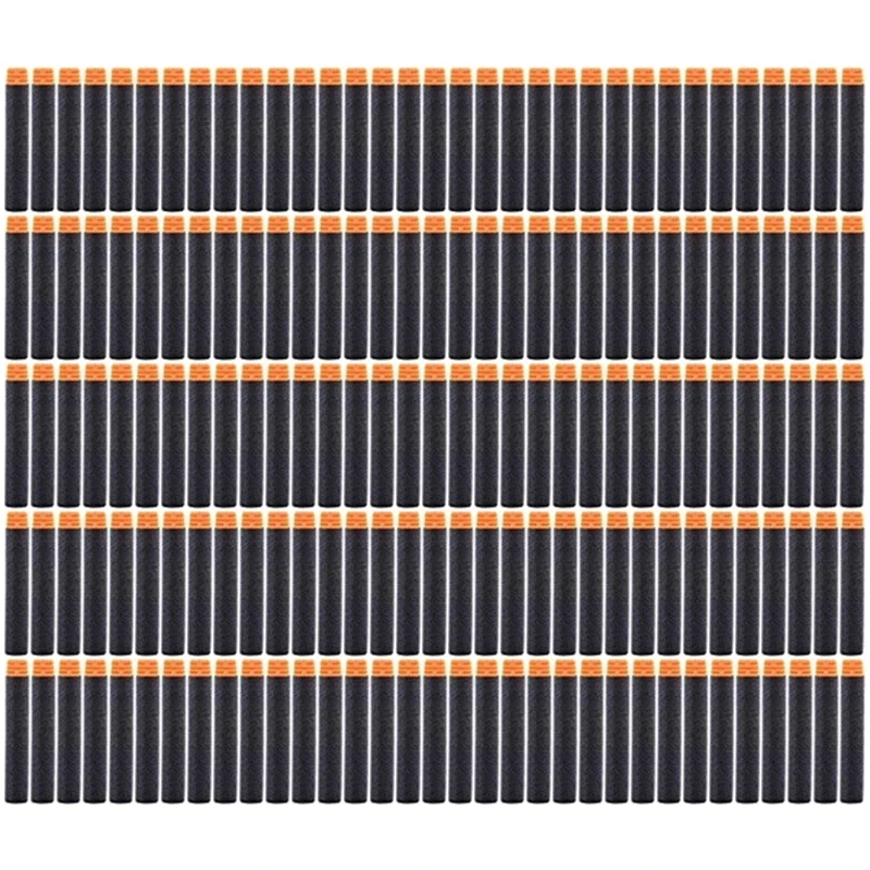 1000-50 قطعة عازلة سوداء مستديرة الرأس الرصاص 7.2 سنتيمتر لسلسلة Nerf الناسفون عبوة السهام الاطفال مسدس لعبة الملحقات