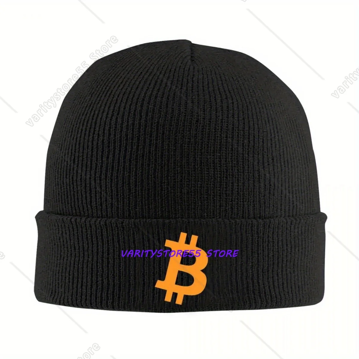 Bitcoin Cryptocurrency Bitcoin Warm Knitted Cap Hip Hop Bonnet Hat Autumn Winter Outdoor Beanies Hats For Unisex