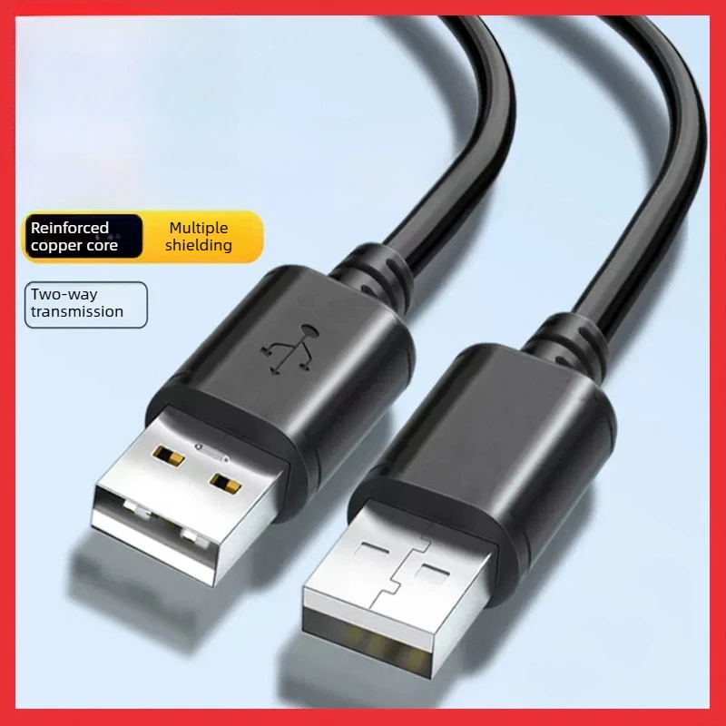 

Двуглавый кабель для передачи данных USB2.0 Провод USB2.0 «папа-папа-копия» Двухголовый USB-кабель для зарядки USB-кабель USB-кабель «папа-папа»