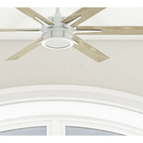 Honeywell Ceiling Fans Kaliza, 56 Inch Indoor Modern LED Ceiling Fan with Light and Remote Control, Dual Mounting Options