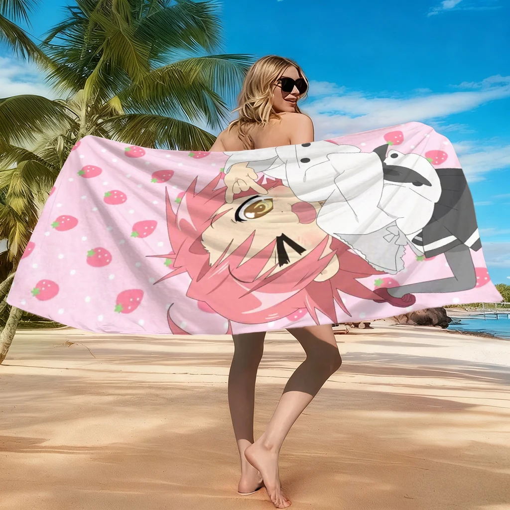1pc Anime Girl Beach Towel Sma - Towel Small Sport 评论和价格
