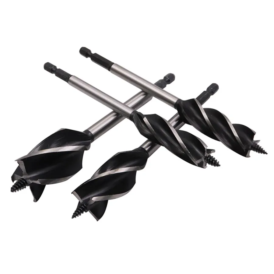 10-35Mm Gỗ Xoắn Bộ Mũi Khoan Dài 4 Khe Cắm 6.35Mm Vít Carbide Mũi Khoan Lỗ thấy Cho Cửa Gỗ Làm Khe Dụng Cụ