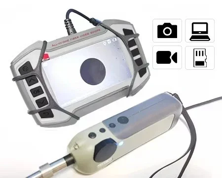Scheda SD di acquisizione video FTTH all-in-one all-in-one salva Display Kit di strumenti per fibra ottica equipaggiamento Fibra ottica Ispezione Prob