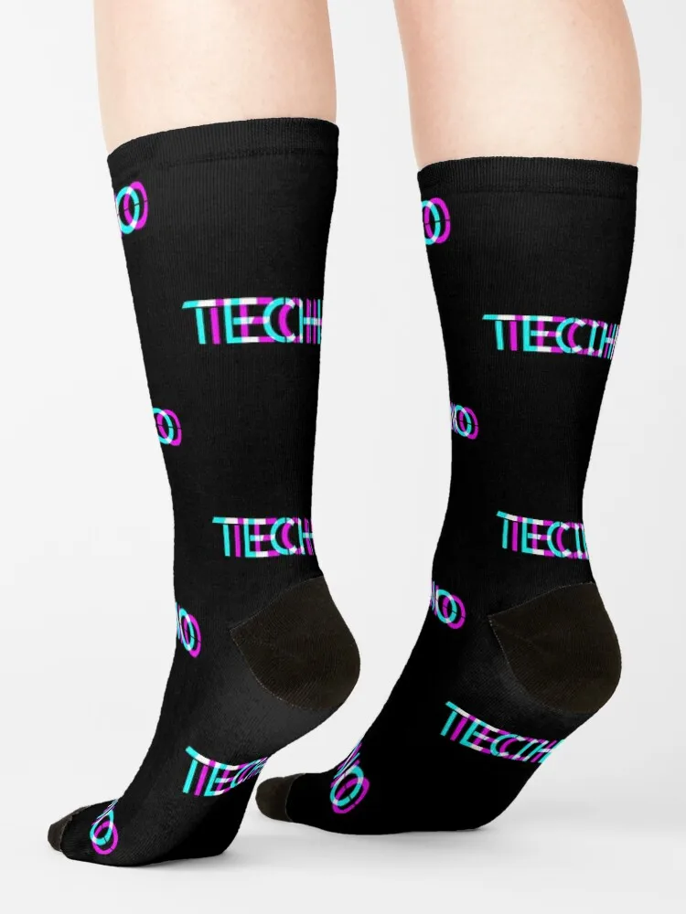 Techno - Techno Music - 3D look Socks Lots Heating sock loose Men's Socks Women's