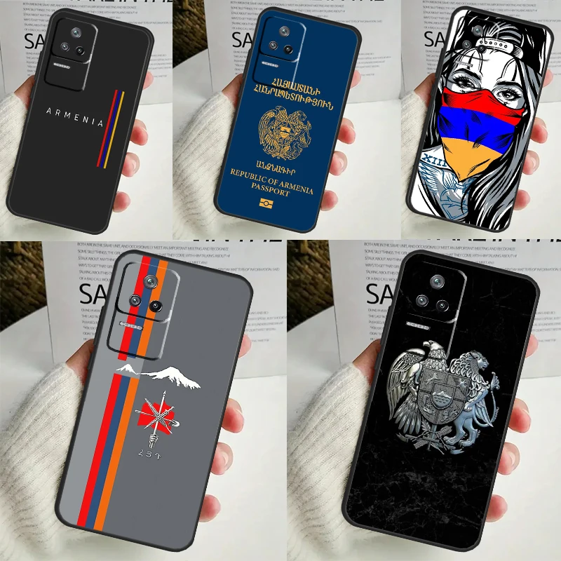 Armenian Flag Case For Xiaomi 14 13 Ultra 12 Lite 11T 12T 13T Pro POCO M6 X3 X5 X6 Pro F3 F5 M5s Cover