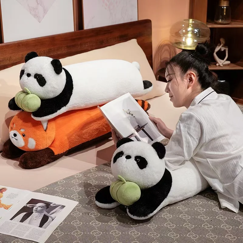 Anime Little Panda Giant Panda Plush ของเล่น 90 ซม.น่ารักตุ๊กตาสัตว์ตุ๊กตาที่สมบูรณ์แบบของขวัญวันขอบคุณพระเจ้าคริสต์มาส