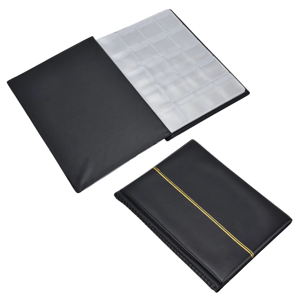 250 Pocket Coin Collection Book PU Leather PVC Material Coin Storage Book Commemorative Design Direct Insert