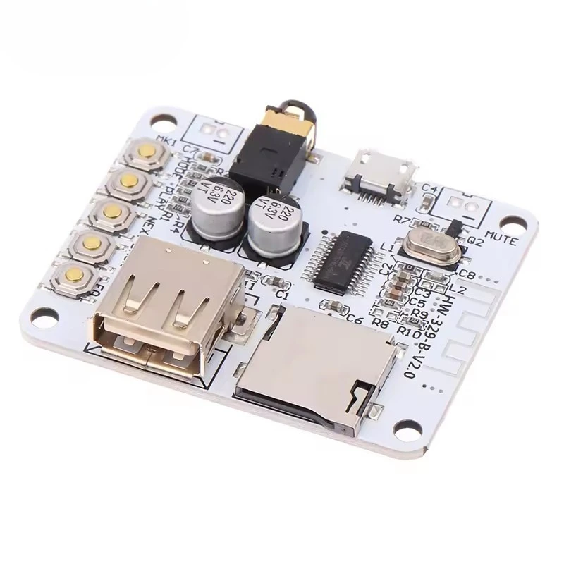 5V Multi-Source Bluetooth Stereo Module USB TF Decoding Preamp Output Wireless Audio Receiver Board For Audio Speaker Project