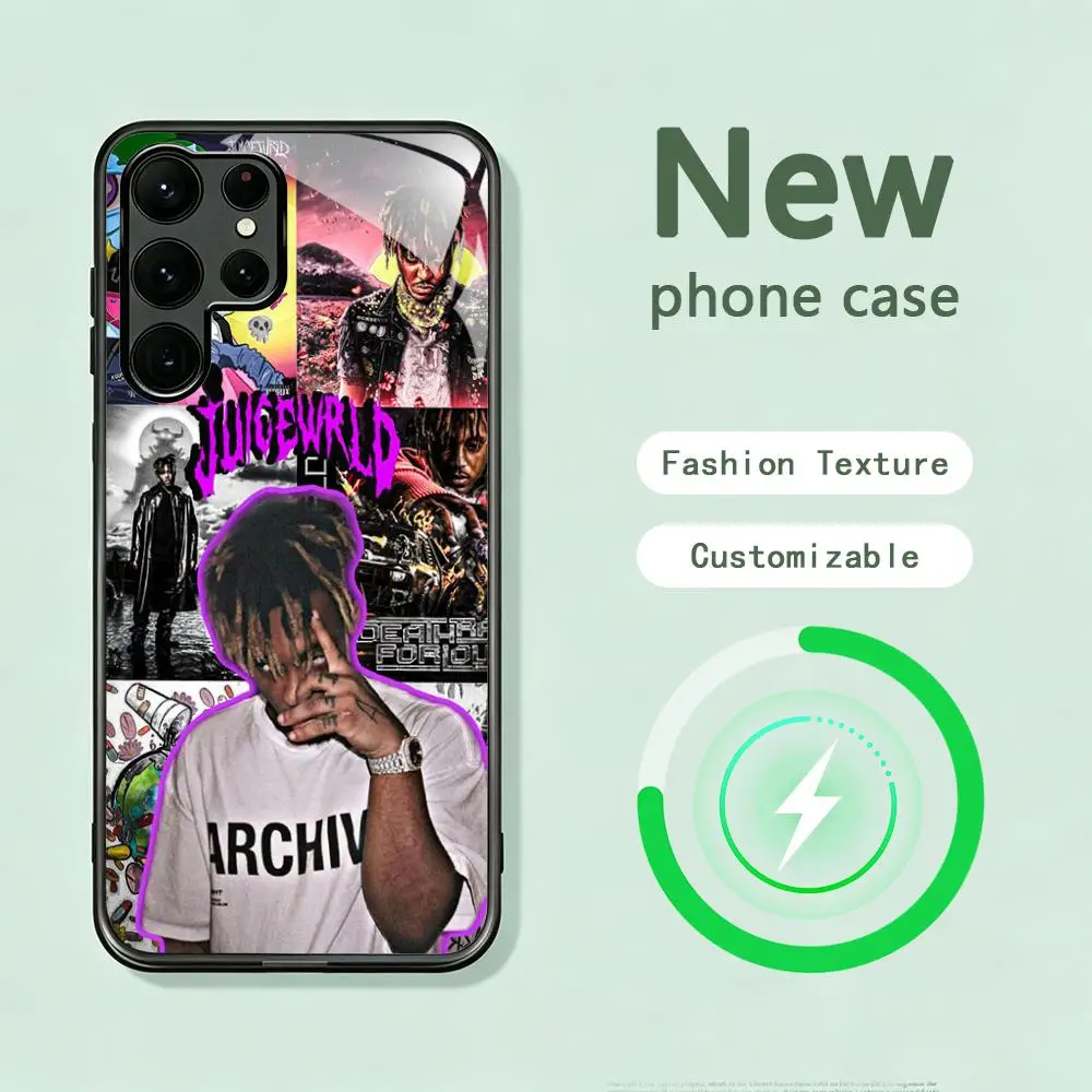 D-designes 999 wrld Juice coolins Phone Case For Samsung S26 S25 S24 S23 S22 S21 S20 Plus Ultra Note20 Glass Magnetic Case