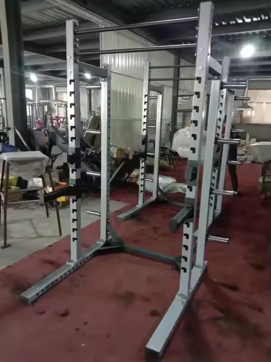 Heavy Duty Half Squat Rack Multi-Functional Gym Equipment with Plate Loaded Machines Multi Gym Half Rack Station