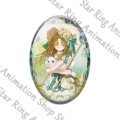 Official Identity V Anime Cosplay Cartoon Oval Tinplate Badge Emblem Night Watch Embalmer Sculptor Little Girl Doctor Acrobat view 5