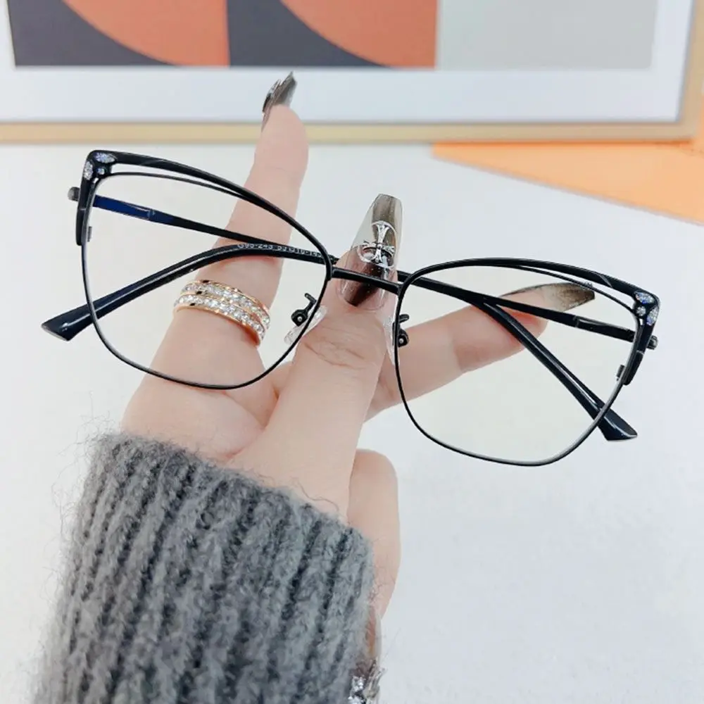 

Vintage Blue Ray Blocking Anti-Blue Light Glasses Ultralight Eye Protection Computer Goggles Metal Frame Eyewear Office