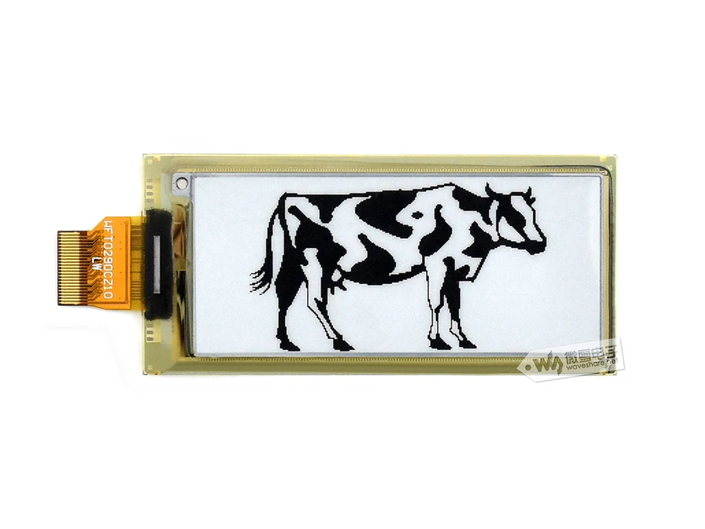 2.9inch e-Paper HAT (D),296×128,flexible E-Ink display HAT for Raspberry Pi,Bendable,Without Electricity