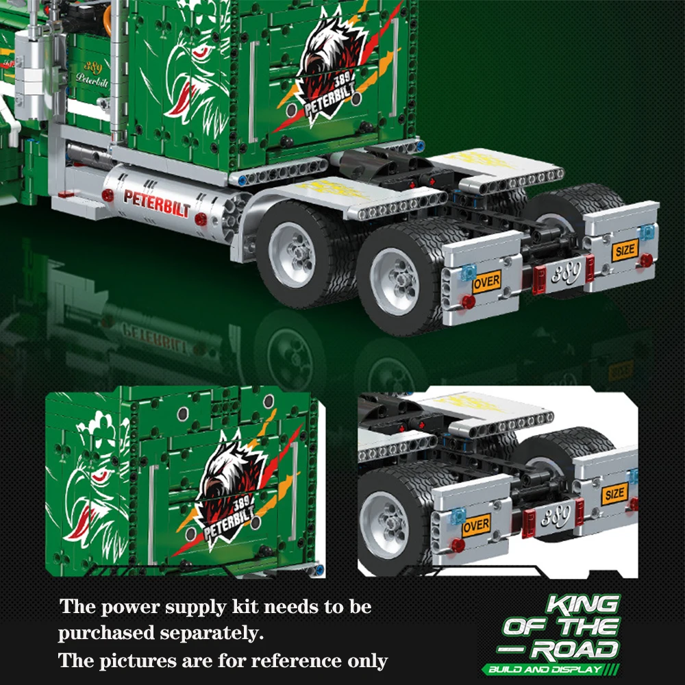 نموذج مكعبات البناء 2105 قطعة من رأس الشاحنة الثابتة من بلاستيك ABS وهو كبير ومناسب لتزيين المنزل وهدايا العطلات