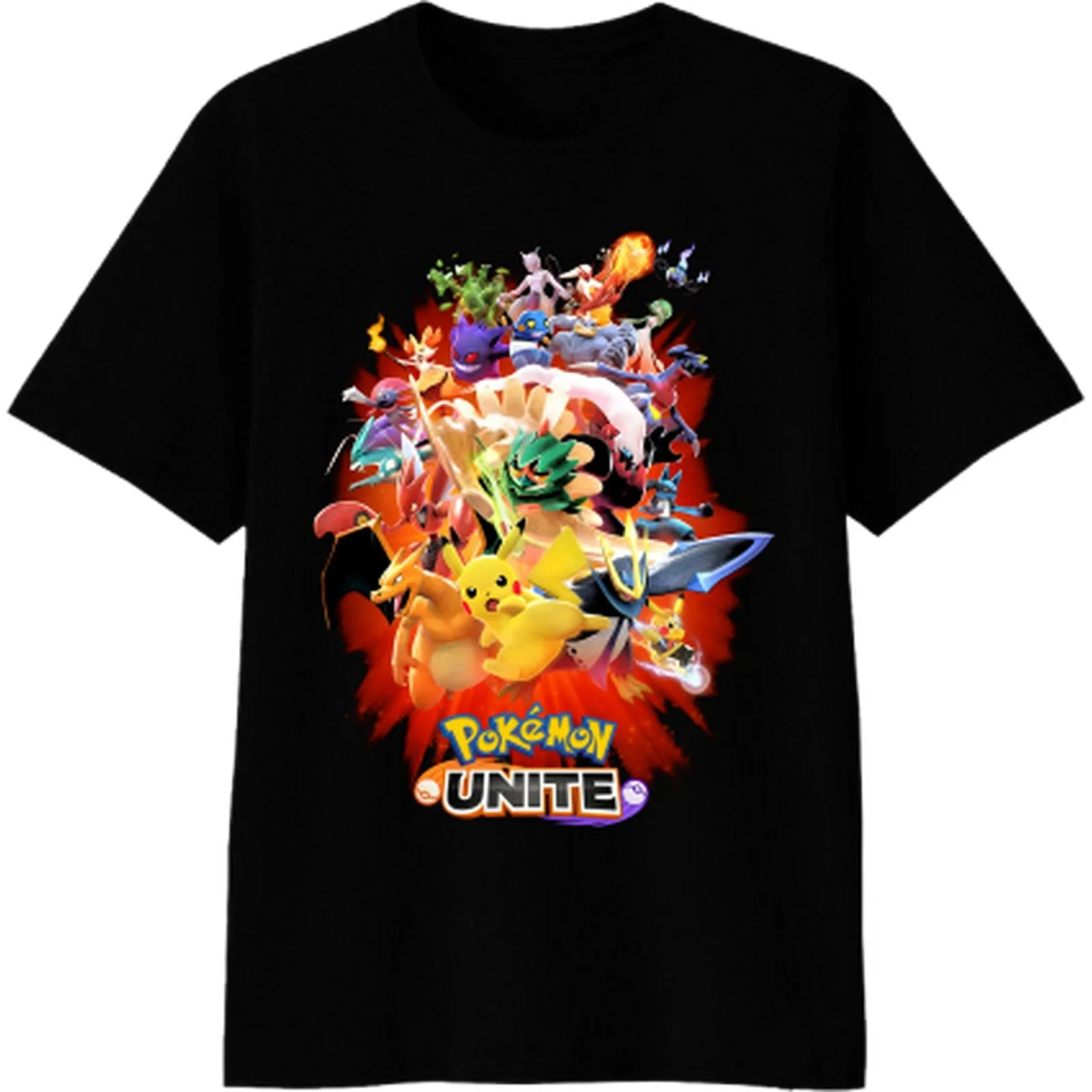 Koszulka męska z nadrukiem anime Pokémon na lato 2025, 100% czysta bawełna, luźna, codzienna, uniwersalna, z krótkim rękawem, luźna i wygodna.