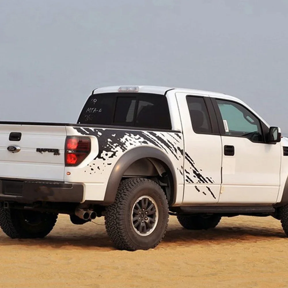 Pickup Body Side Stickers For Isuzu Dmax Dodge RAM 1500 Toyota Hilux Tacoma VW Amarok Truck Splash Decor Decals Auto Accessories - view 2