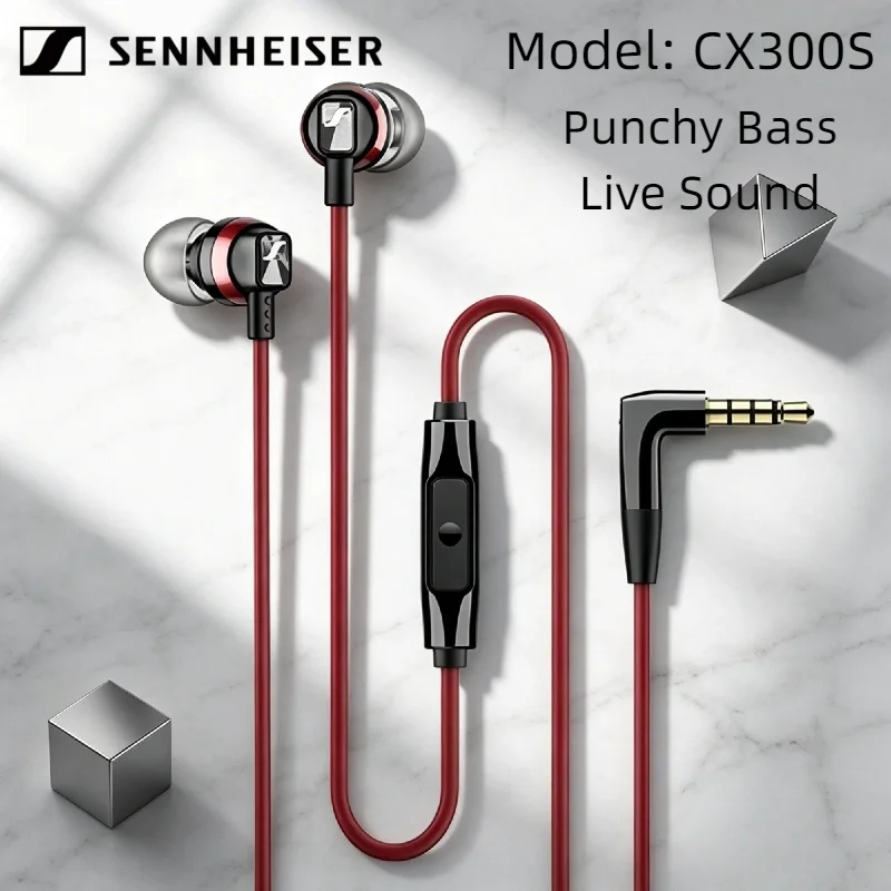 

Sennheiser CX300S 2026 In Ear Music Headset Wired Gaming Headphones Noise Cancelling Intelligent Control Pure Sound Elite