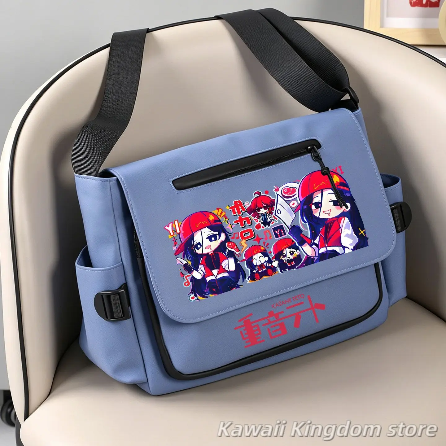 

Kasane Teto Anime Cosplay Game Student Crossbody bag Unisex Shoulder bag Backpack Mascot Student Accessory