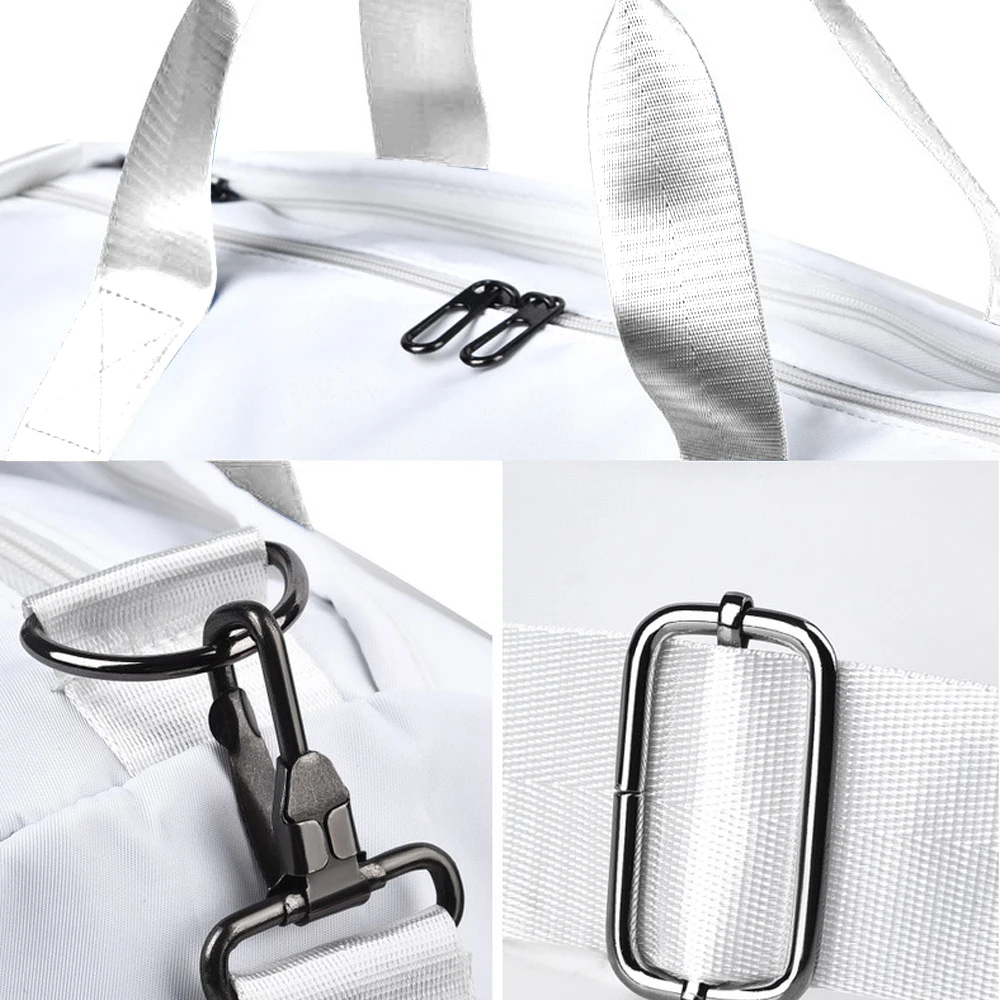 1 قطعة حقيبة قاعة رياضة إمرأة رجل مع مقصورة الأحذية وجيب مبلل السفر حقيبة القماش الخشن للنساء للطائرة الرياضة رياضة حمل الحقائب السباحة