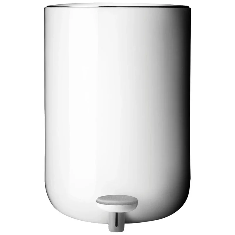 Nordic black minimalist, foot-operated trash can, bathroom waste basket modern