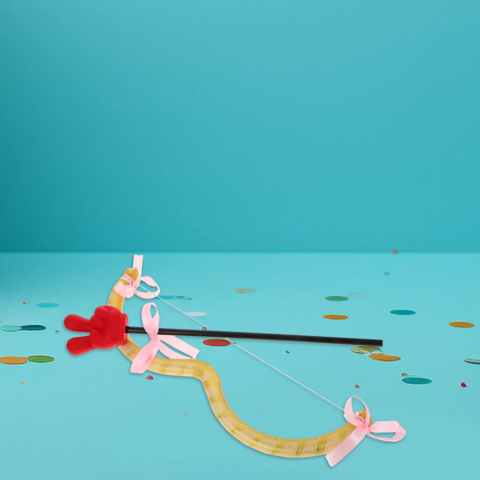 1 セットキューピッドハンドジェスチャー矢ミニ弓矢クリエイティブコスチューム小道具バレンタインパーティーコスプレアクセサリーキューピッドバレンタイン