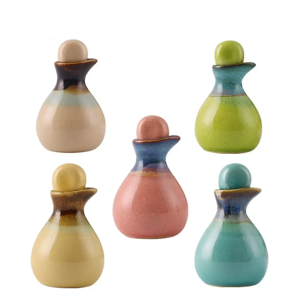 Botella de aceite esencial recargable Multicolor, botellas vacías duraderas, Mini botella con pico de pato Vintage, subembalaje de líquidos