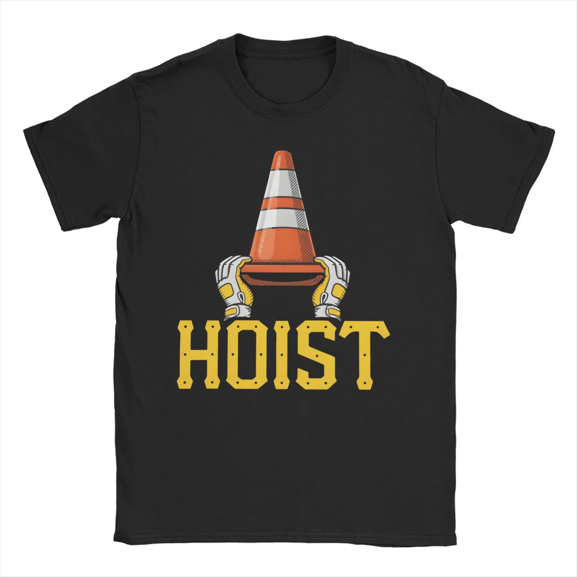 Camiseta masculina e feminina Hoist The Cone Pirates, camiseta vintage de algodão, manga curta, gola redonda, roupas plus size