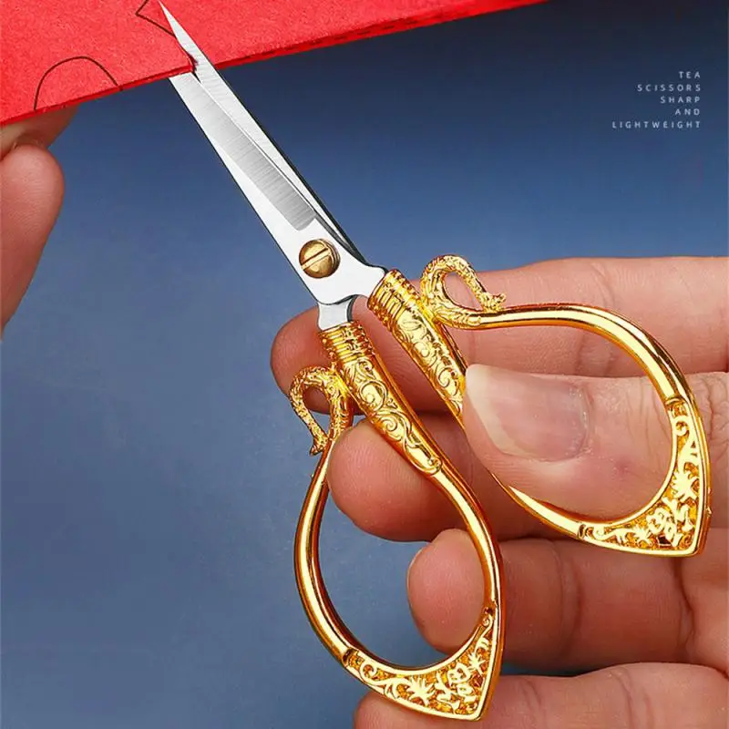 สแตนเลสสตีลกรรไกรวินเทจเย็บผ้าตัดเย็บปักถักร้อยกรรไกรตัดกรรไกรกรรไกรด้ายเครื่องมือสําหรับเย็บกรรไกร