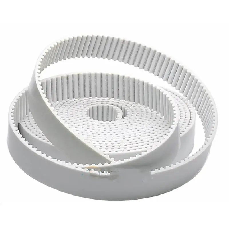 

2GT/3M/5M/8M/S2M/S3M White Polyurethane PU With Steel Wire Open Timing Belt