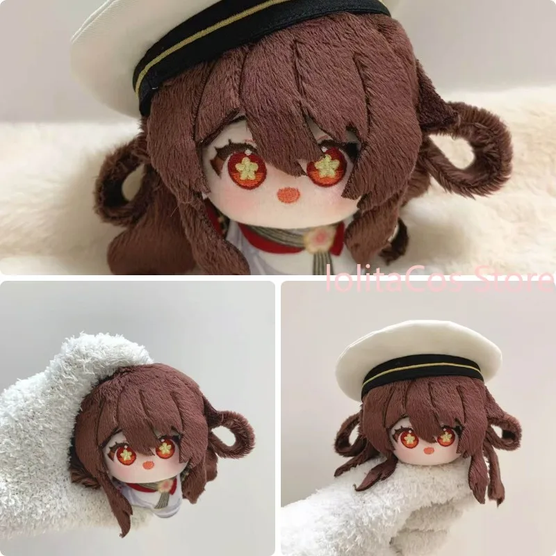 10cm Genshin Impact Hutao Kawaii Plush Doll Anime Stuffed Toy Keychain Pendant Backpack Deocr Birthday Gift