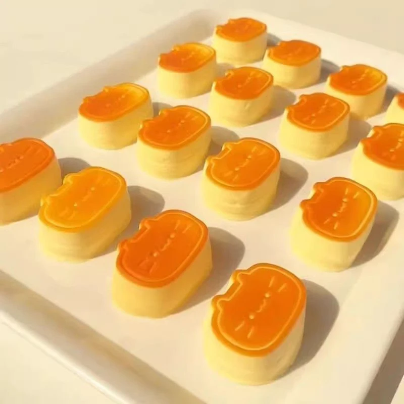 Pudding Cat Mochi Squishy Squeeze Stress Relief Toys For Kids Adult Cheese Kitty Stress Ball Vent Toys Soft Sensory Fidget Toys