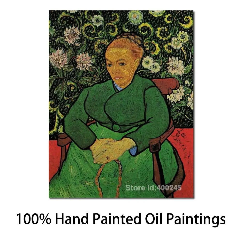 

Best Canvas Art Oil Reproduction Vincent Van Gogh Portrait Painting Madame Augustine Roulin Home Decor Hand Painted High Quality