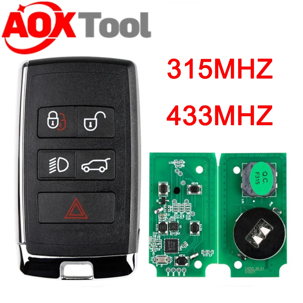 AOKTOOL New JLR Key 2018 - 2021 key For Land Rover key for Velar Range Discovery 315MHz/433MHz work with K518ISE K518S