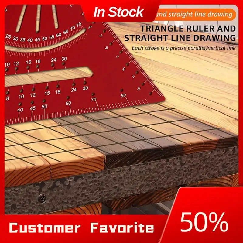 

Top Sale Carpenter Square,7Inch T Square Multi-Purpose Carpenter Tools, Square, Protractor, Ruler, Marking Gauge, Saw Gauge