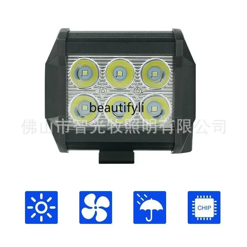 S23 Venta al por mayor de luces LED para motocicletas con 2 filas de cuentas, luces trinoculares modificadas para motocicletas 1059