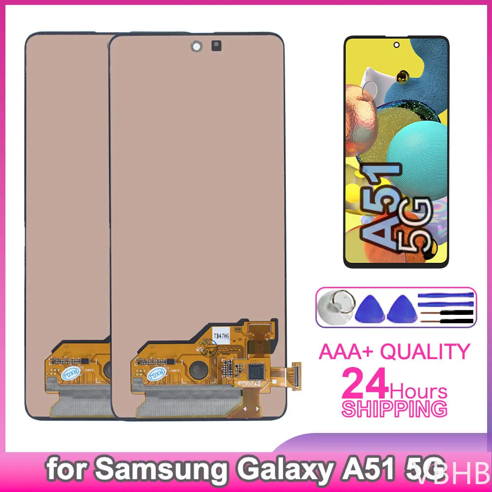 samsung-galaxy-a51-5g用lcdテスト済みディスプレイタッチスクリーンデジタイザーアセンブリ交換部品（samsung-galaxy-a51-5g-a516f-a516u用）